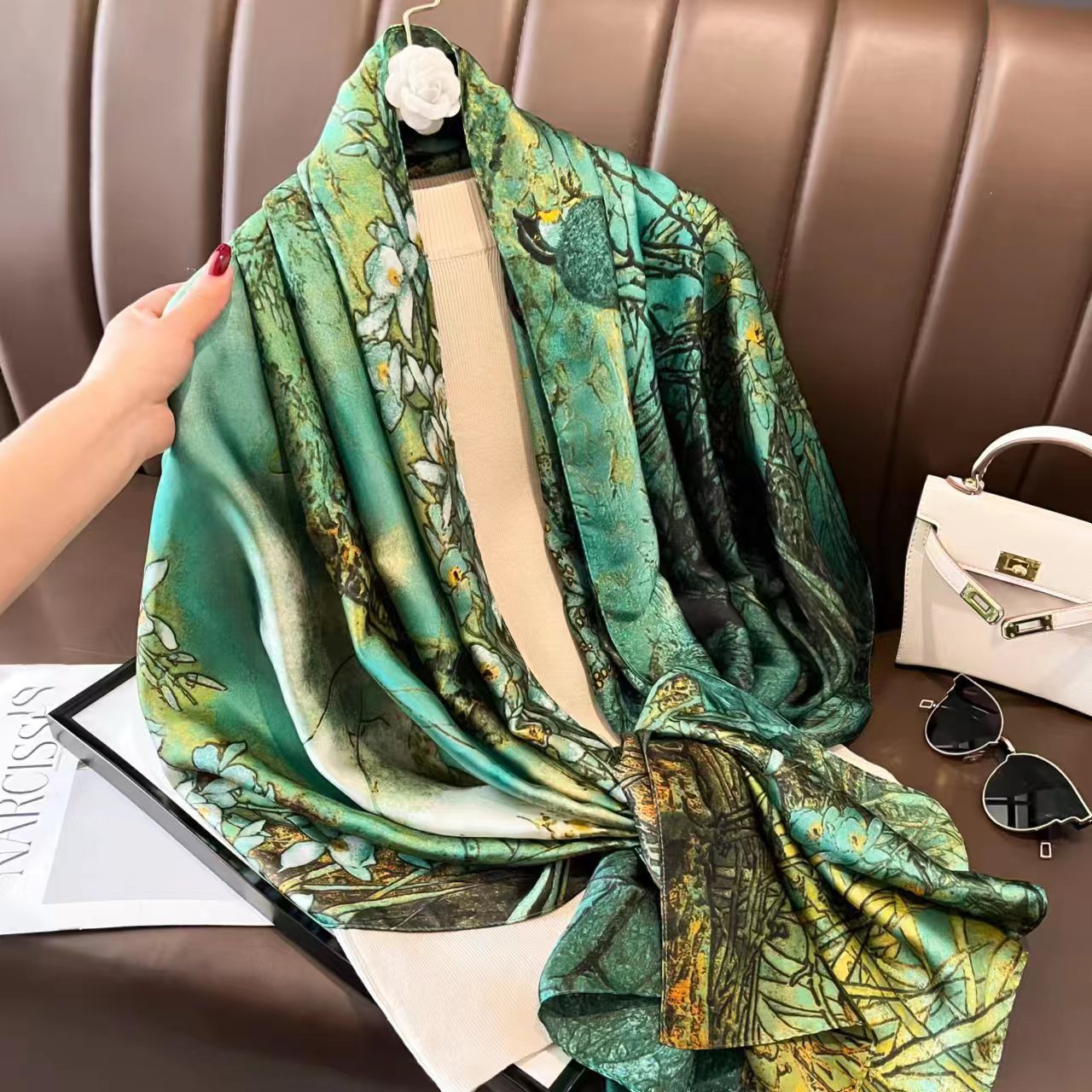 Women's Printed Scarf Summer Sun Protection